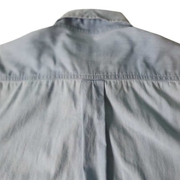 Chest 50-52" Collar 41-42cm Denim Short Sleeve Shirt - Picture 7 of 11